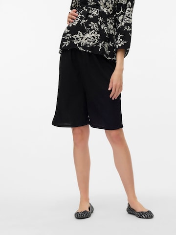 MAMALICIOUS Regular Pants 'MLCaileen' in Black: front