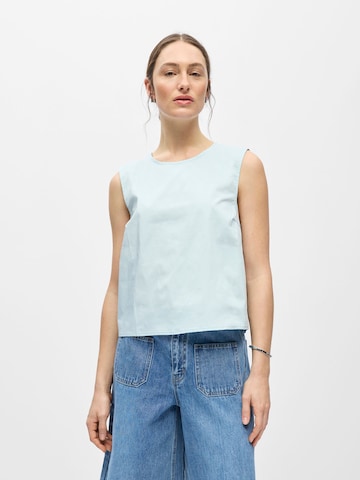 OBJECT Bluse 'OBJPaige' in Blau: Vorderseite