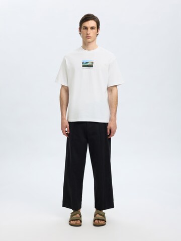 SELECTED HOMME - Camisa 'SLHDarius' em branco