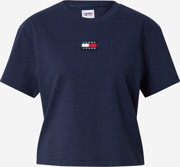 T-shirt Tommy Jeans en bleu : devant