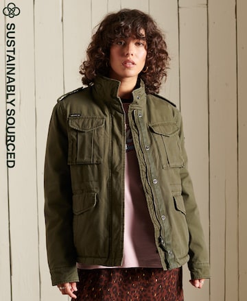 Superdry Between-Season Jacket in Green: front