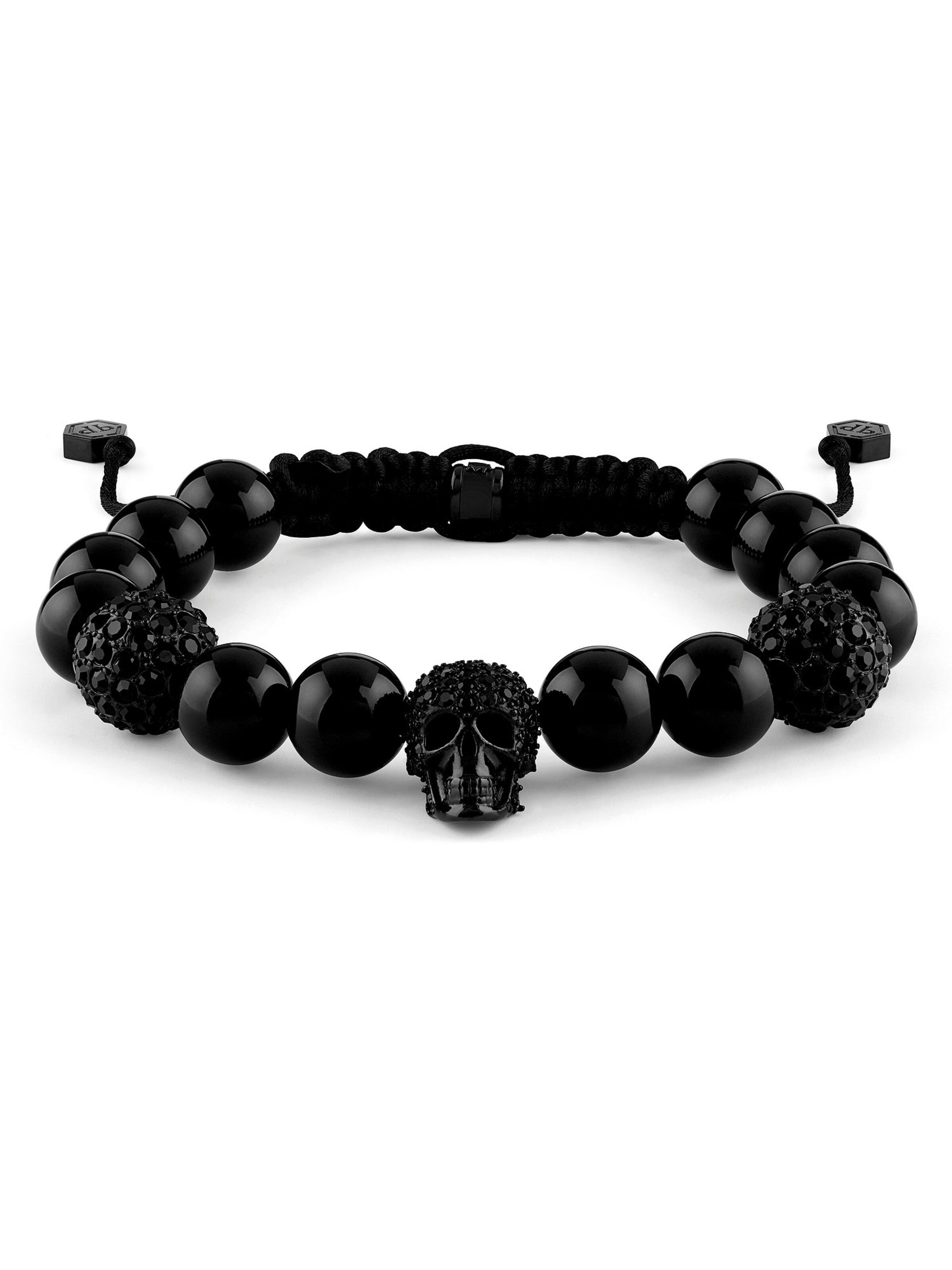 Philipp Plein Armband in Schwarz: Vorderseite