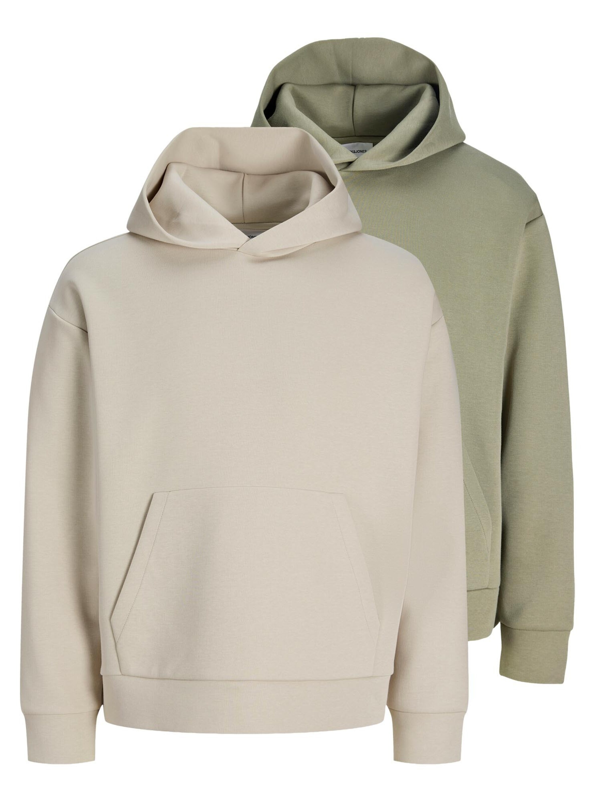 JACK & JONES Sweatshirt 'Barron' in Beige: Vorderseite