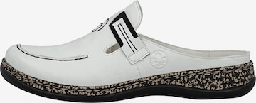 Rieker Clogs 'Basic' in White: front