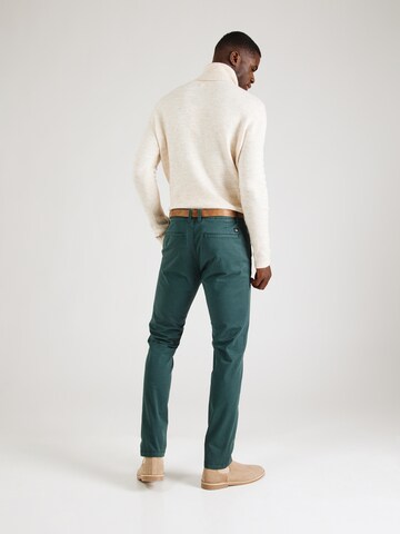 TOM TAILOR DENIM Слим фит Панталон Chino в зелено