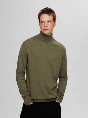 Regular fit Pullover 'Berg' di SELECTED HOMME in verde: frontale