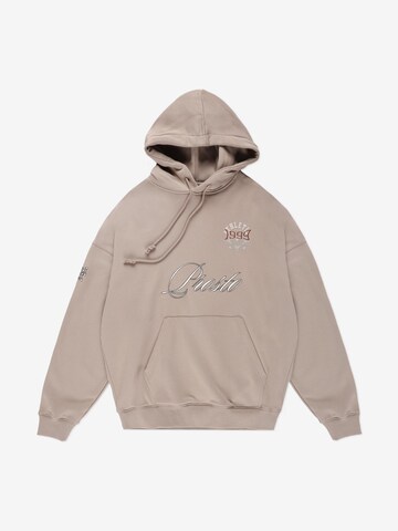 Prosto Sweatshirt 'Football Fan' in Beige: front