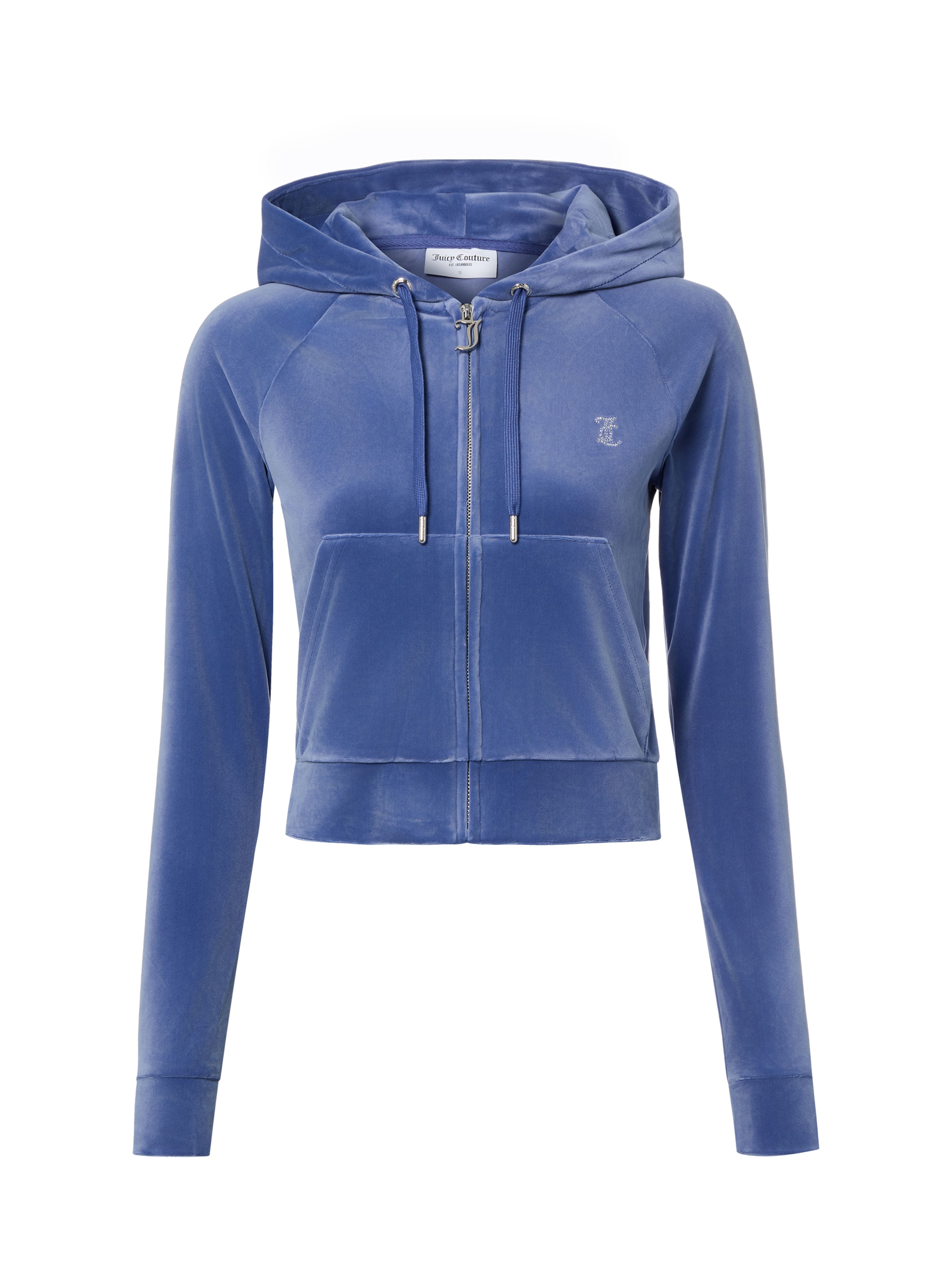 Juicy Couture Sweatvest in Blauw: voorkant