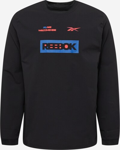 Reebok Sport Funktionsshirt in blau / rot / schwarz, Produktansicht