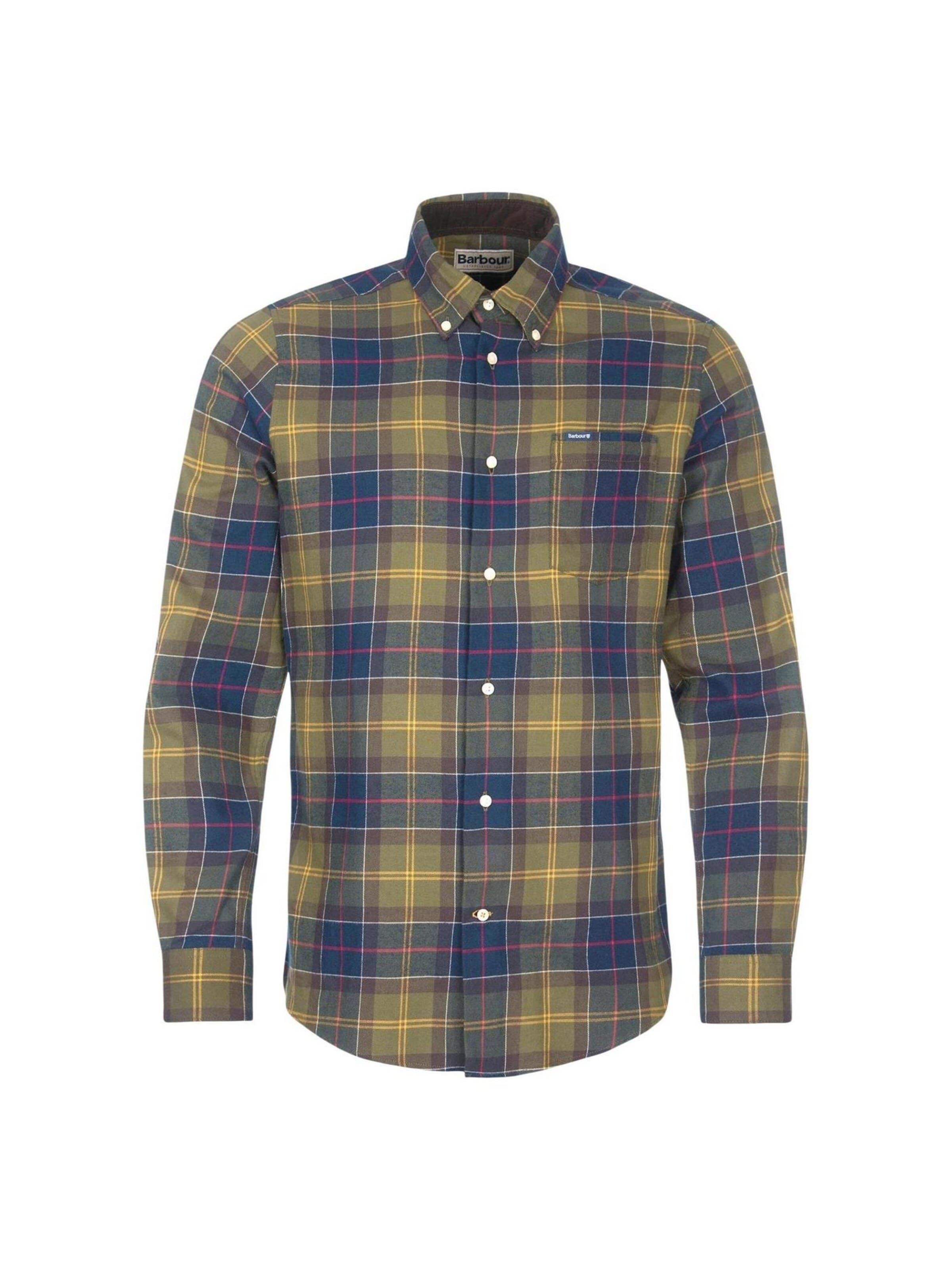 Barbour - Camiseta 'FORTROSE TAILORED SHIRT MSH4991' en verde