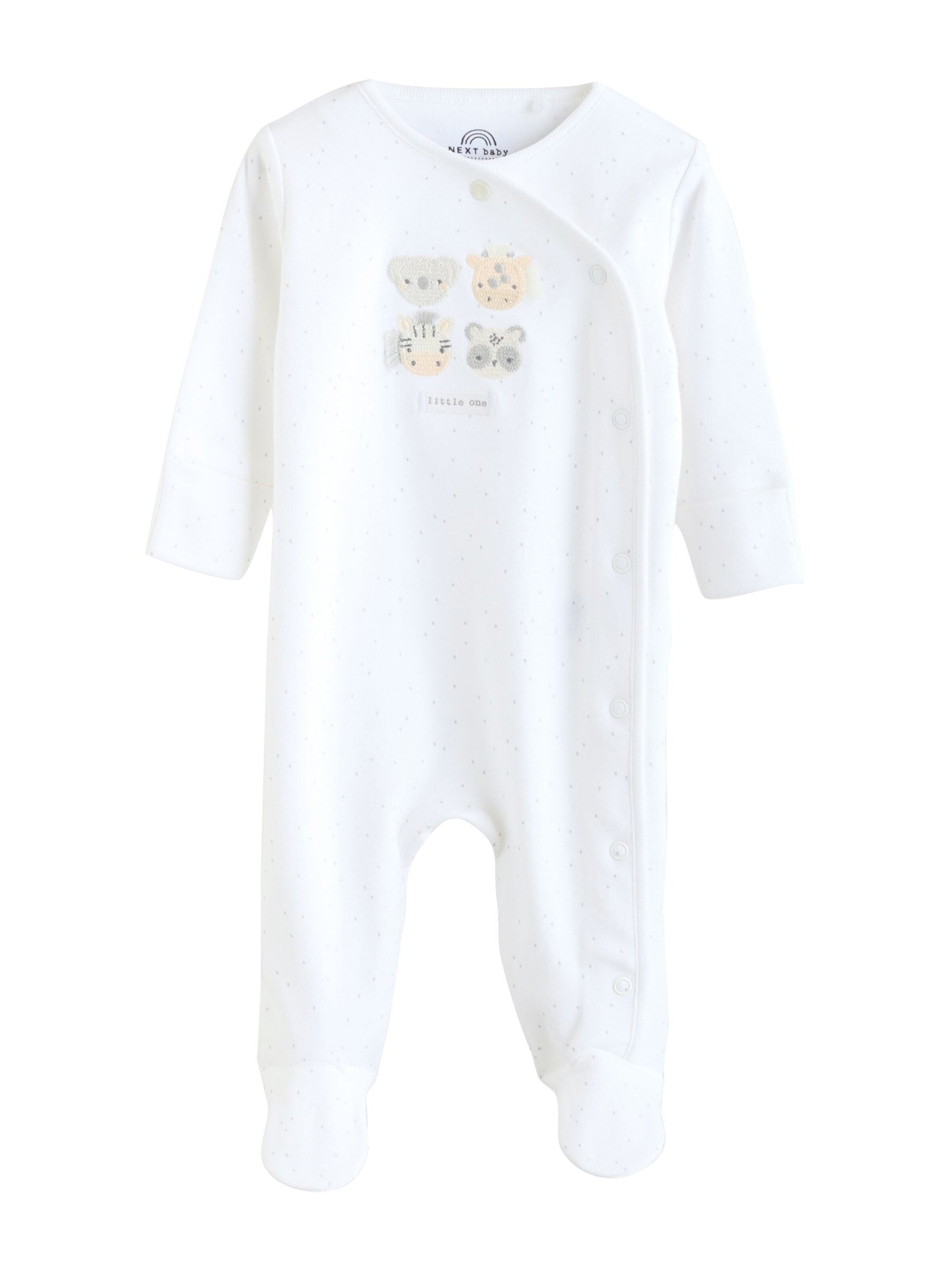 Next - Pijama entero/body en blanco