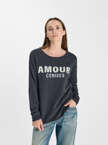 Pull-over Le Temps Des Cerises en gris : devant