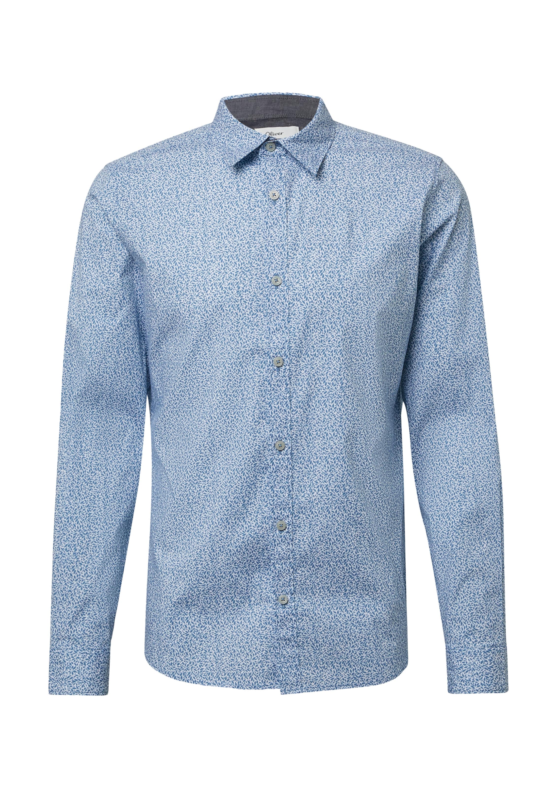 s.Oliver Slim fit Πουκάμισο σε μπλε: μπροστά