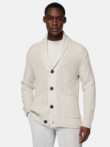 Boggi Milano Gebreid vest in Beige: voorkant