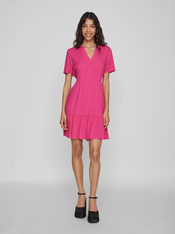 VILA Shirt Dress 'Paya' in Pink