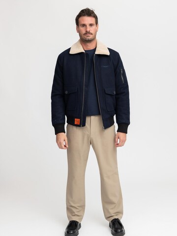 Bombers Winterjas 'AVIATOR MEN' in Blauw