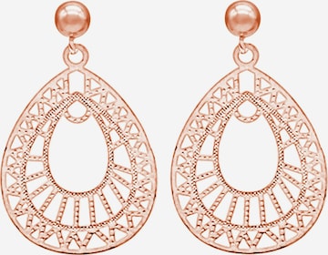 Gemshine Earrings 'Yoga Mandala Kreis' in Gold: front