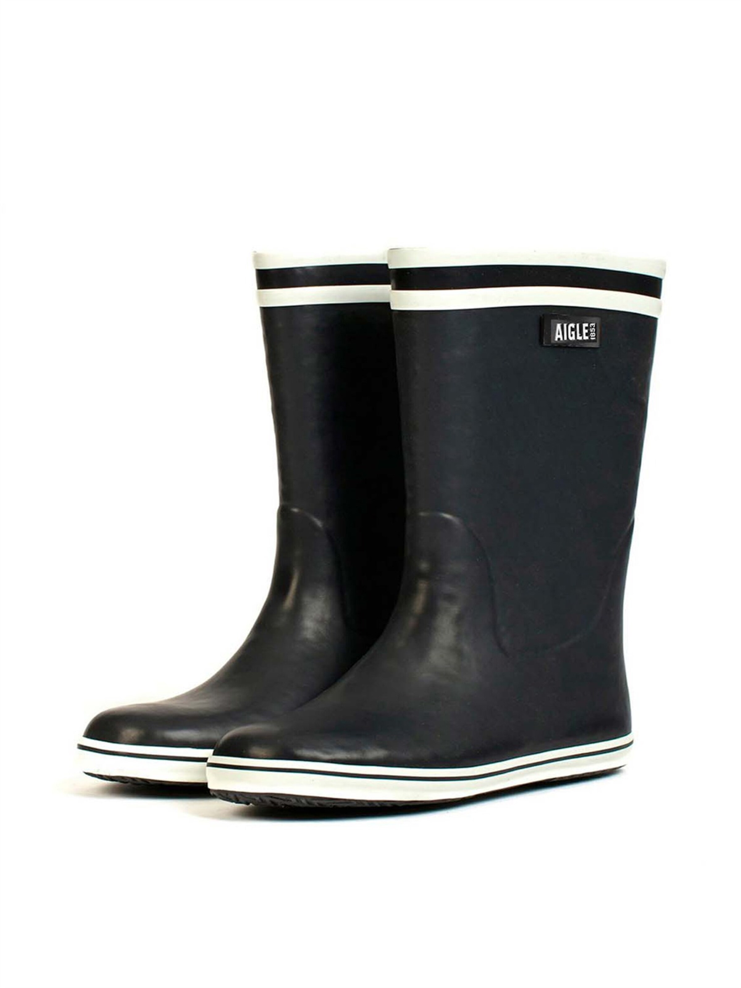 AIGLE Rubber Boots in Blue: front
