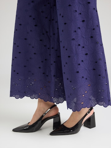 mėlyna King Louie Plačios klešnės Kelnės 'Ethel'