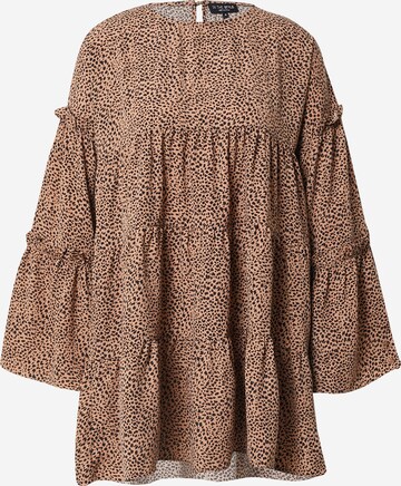 Robe-chemise In The Style en marron : devant