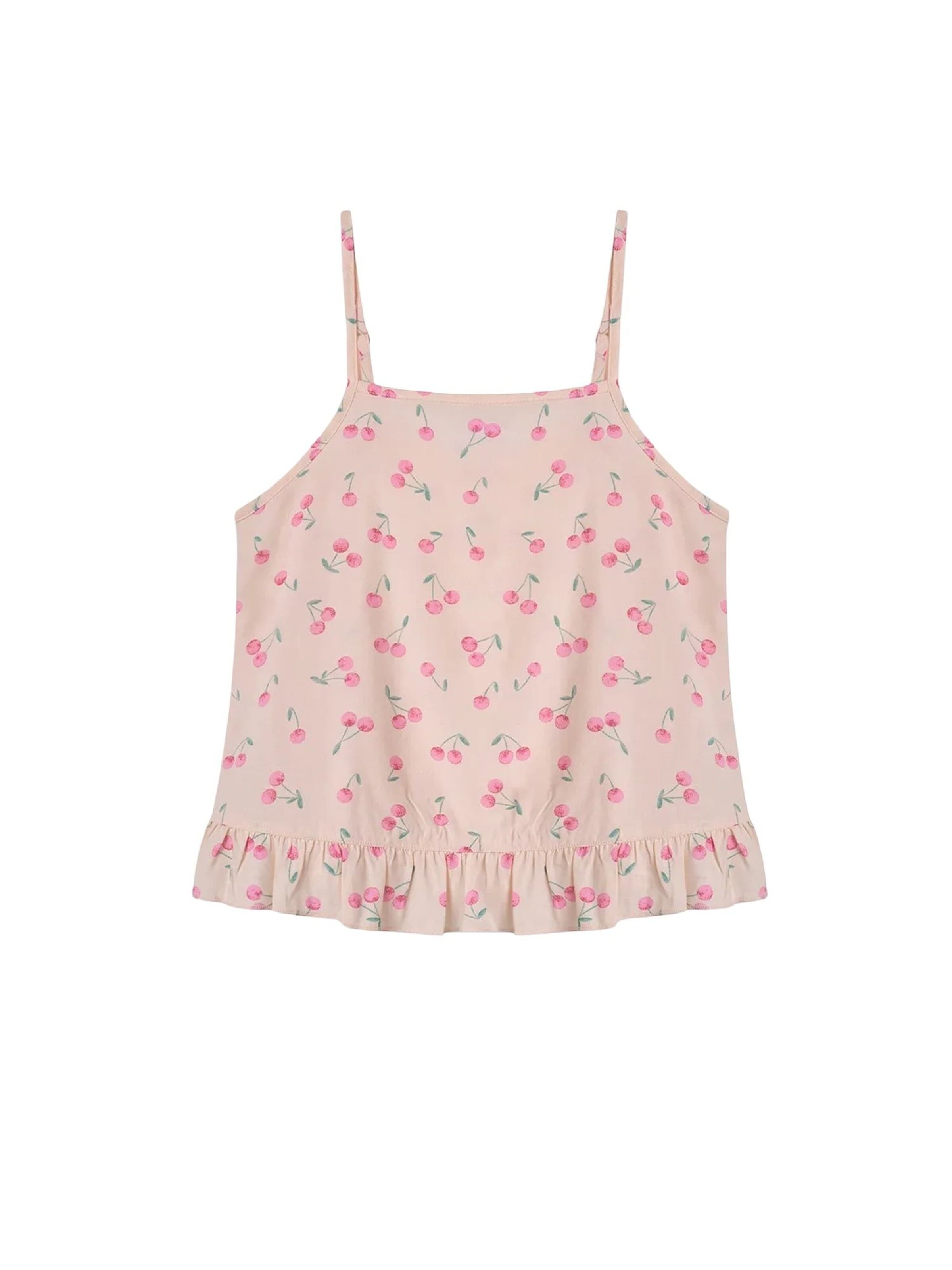 Penti Pyžamo 'PENTI Mädchen-Pyjama-Set Pinky Kiraz mit kurzen Ärmeln' – pink