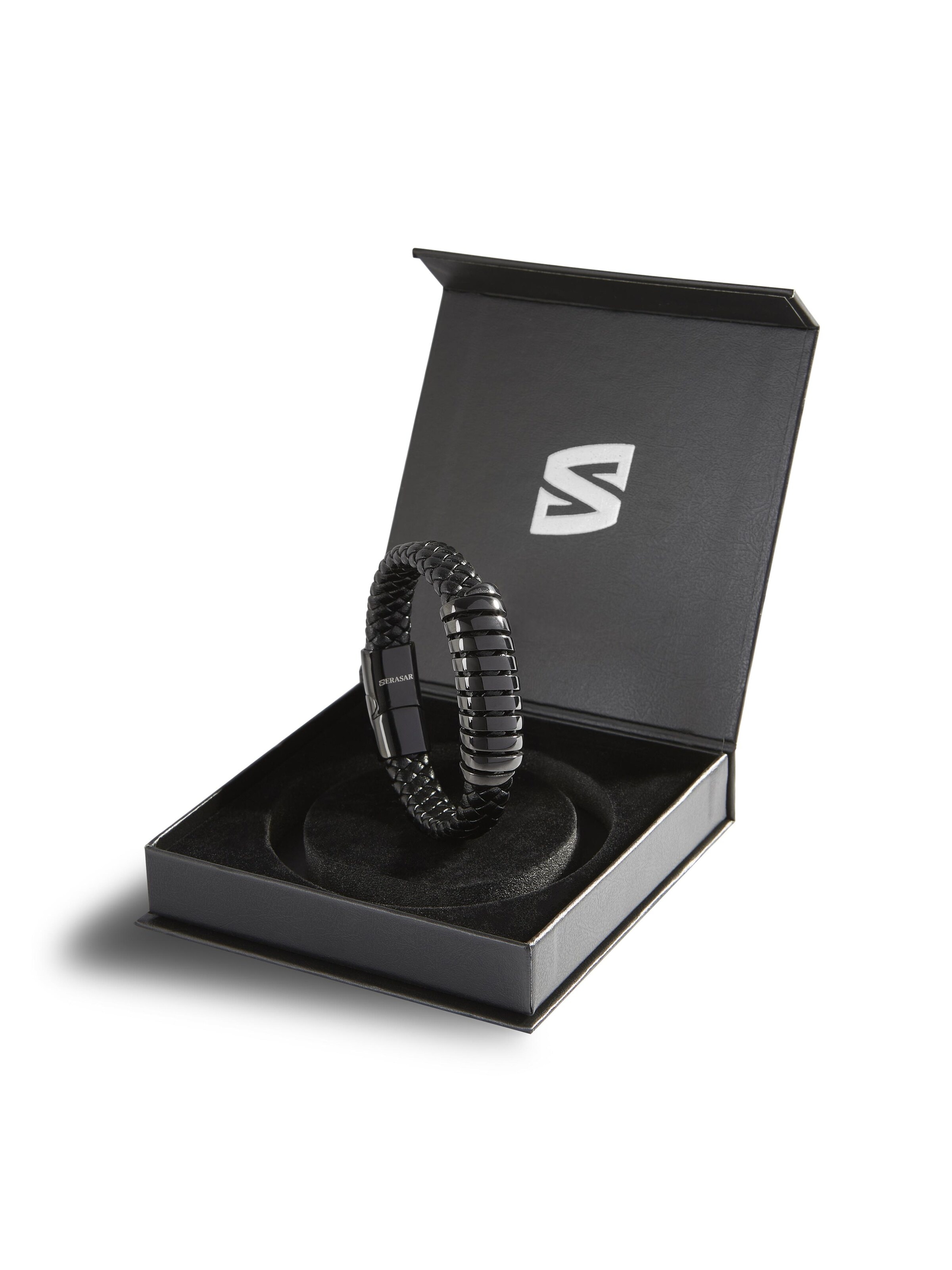 Bracelet 'Helix' SERASAR en noir