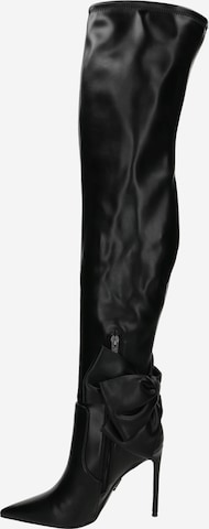 STEVE MADDEN Overknee laarzen 'Show-Off' in Zwart ABOUT YOU