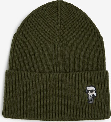 Karl Lagerfeld Beanie in Green: front