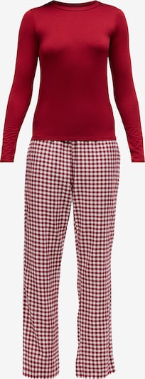 Hunkemöller Pidžama u svijetlo crvena / bijela, Pregled proizvoda