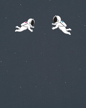 T-Shirt 'Space love' Watapparel en gris