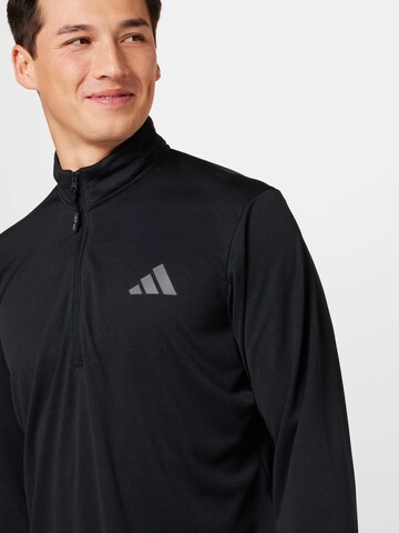 ADIDAS PERFORMANCE Sportsweatshirt 'Train Essentials Seasonal Long' in Schwarz