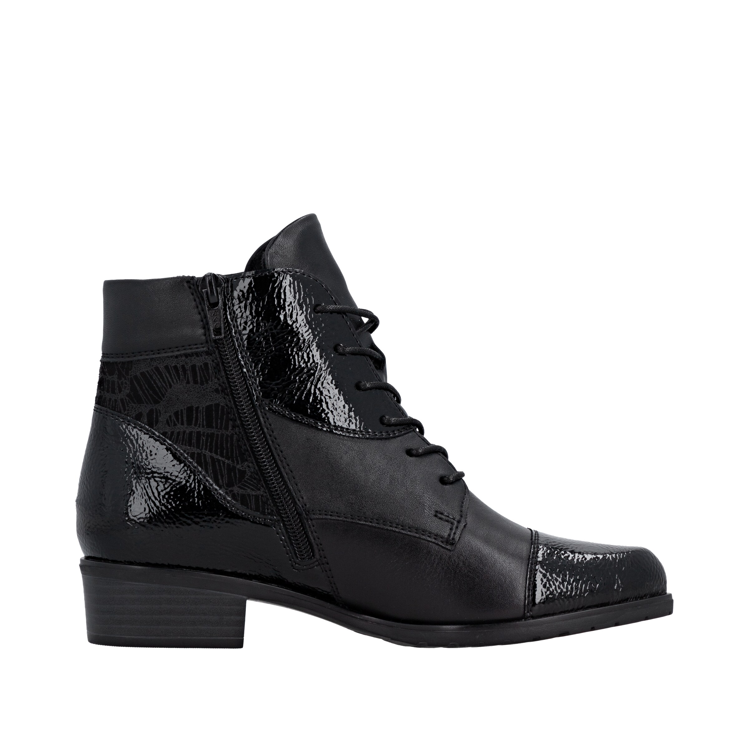 Bottines à lacets REMONTE en noir