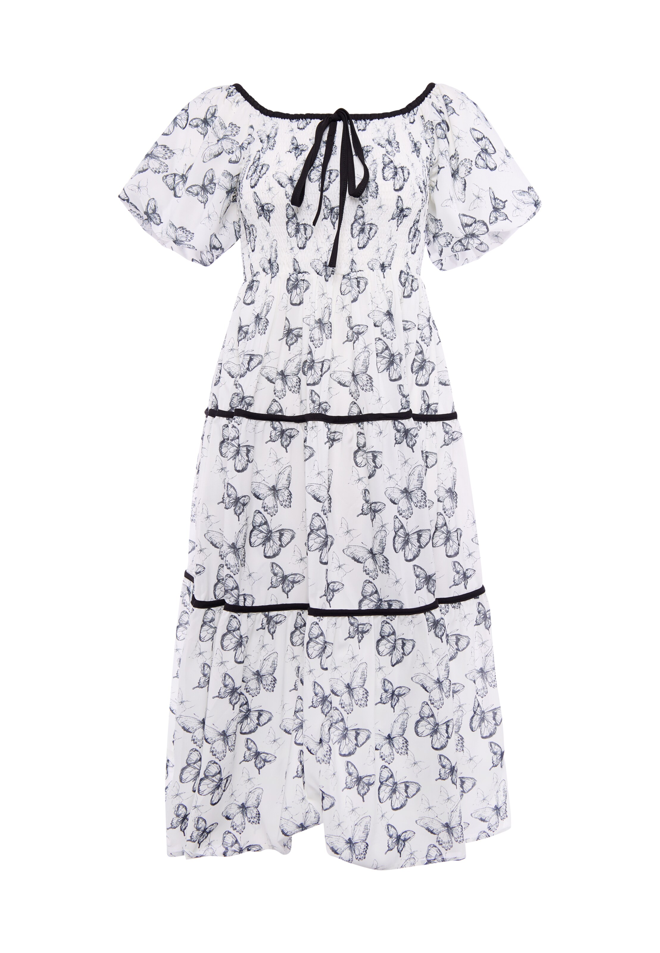 faina Dress in White: front