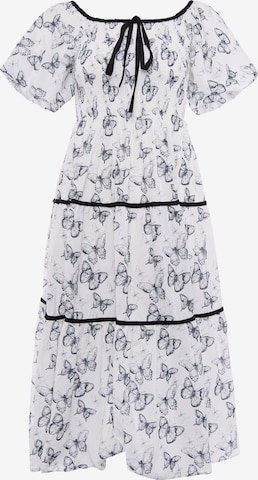 faina - Vestido em branco: frente