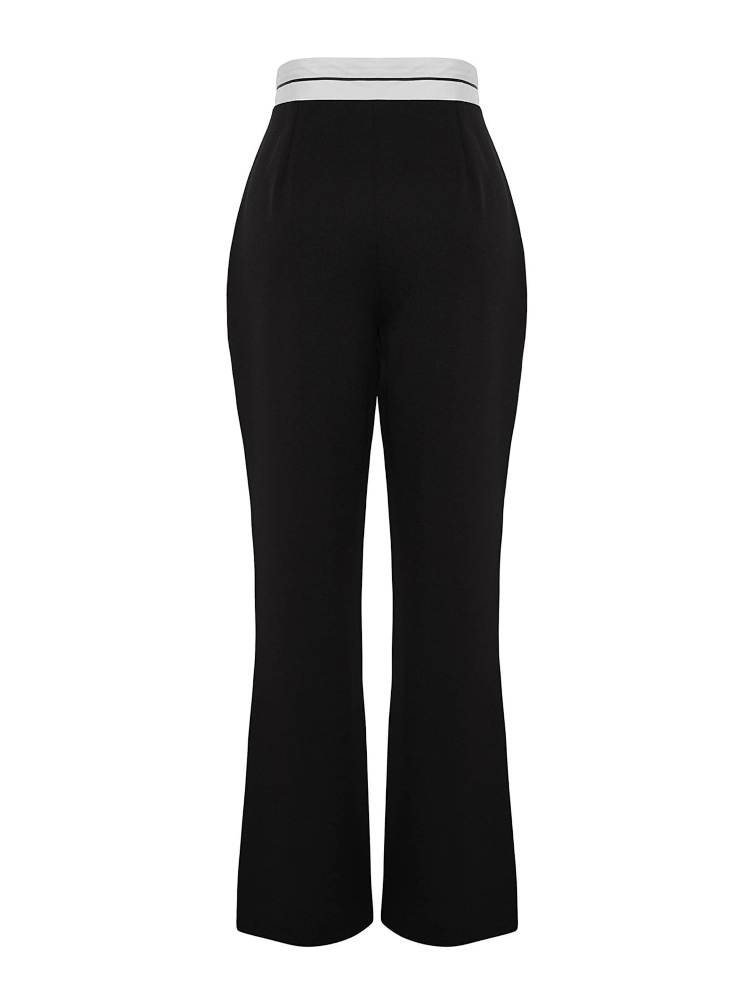 Trendyol Wide leg Veckad byxa i svart