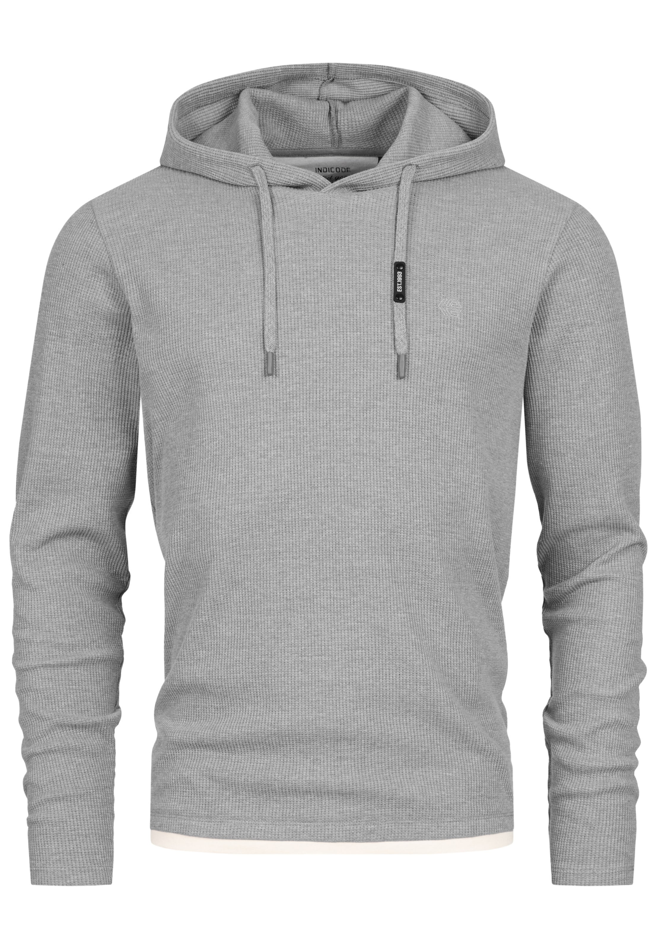INDICODE JEANS Sweatshirt 'INMarto' in Grijs: voorkant