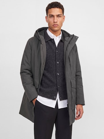 JACK & JONES - Parca de entretiempo en gris: frente