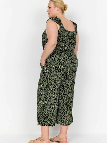 Wasabi Concept Wide leg Broek 'Melina' in Groen