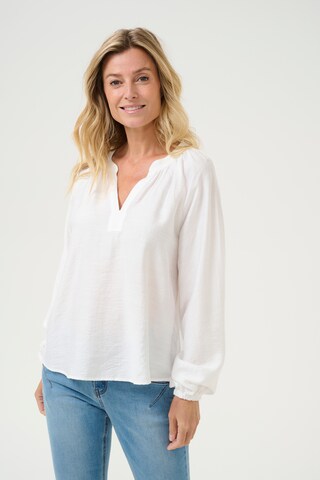 Cream - Blusa 'CR Mila' en blanco: frente