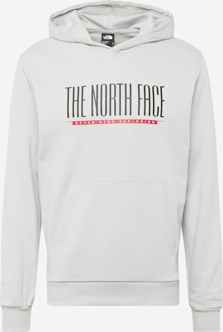 THE NORTH FACE - Sweatshirt 'EST 1966' em cinzento: frente