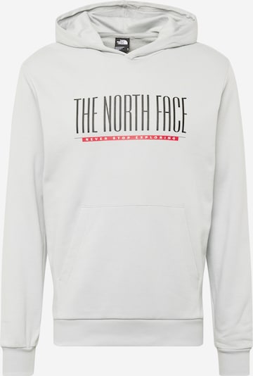 THE NORTH FACE Sweatshirt 'EST 1966' i lysegrå / mørkegrå / rød / hvit, Produktvisning