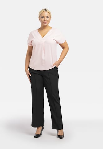 Karko Blouse 'KIWI' in Roze: voorkant