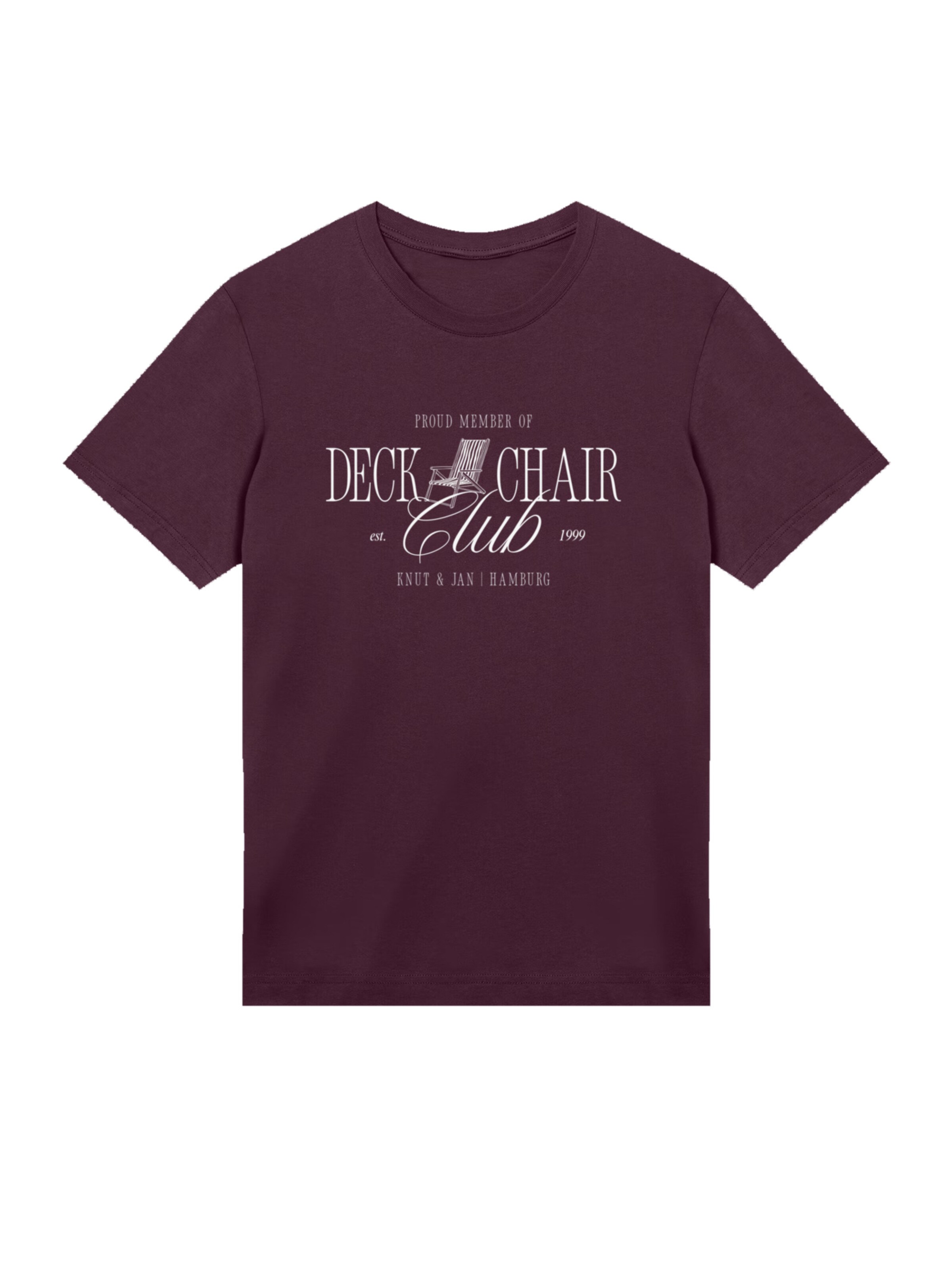 F4NT4STIC Shirt 'Deck Chair Club Knut und Jan' in Red: front