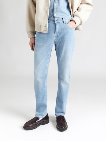 MUSTANG Kitsas Teksapüksid 'Frisco', värv sinine: eest vaates