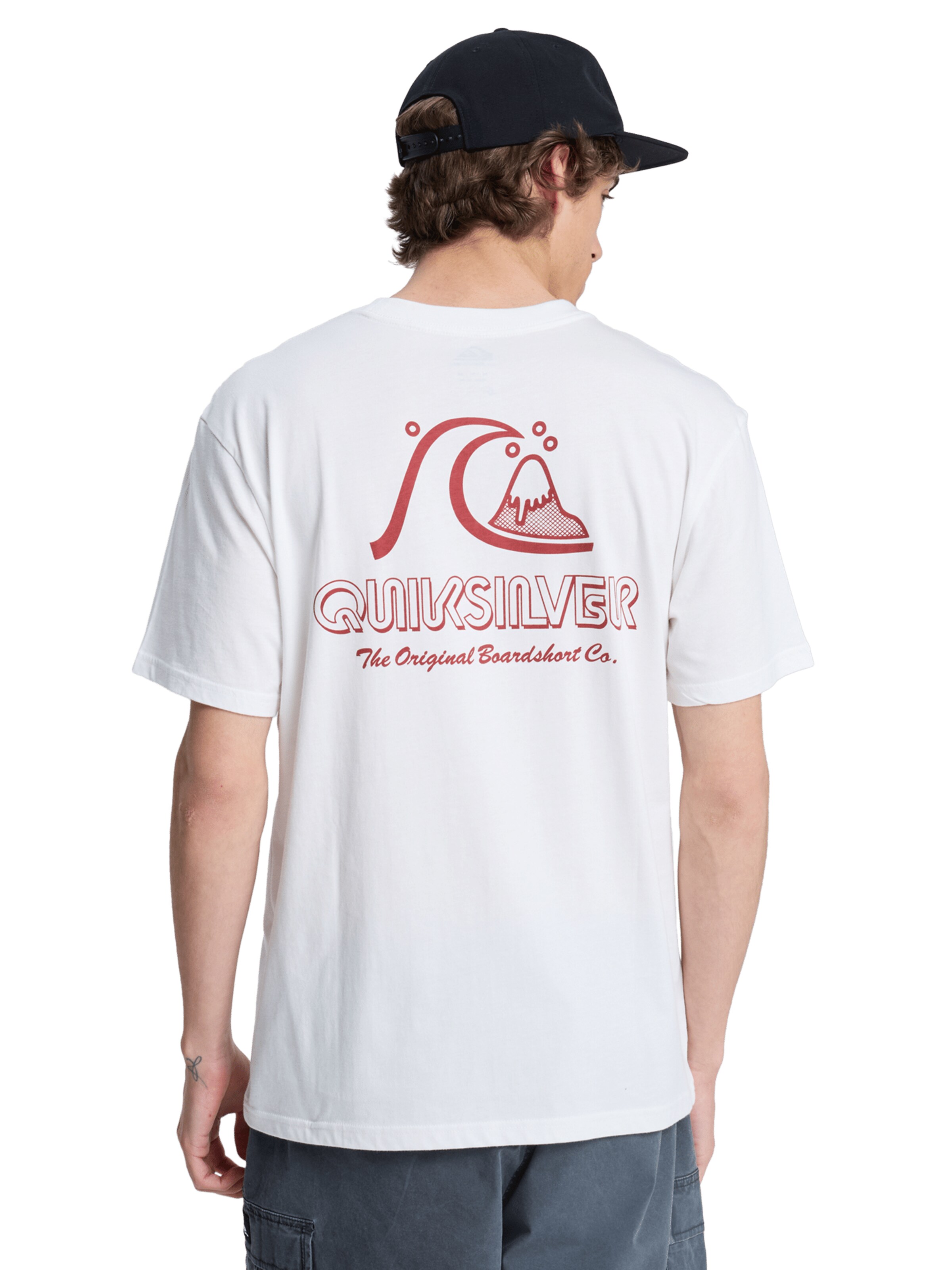 QUIKSILVER T-Shirt 'Evo Original' in Weiß: Vorderseite