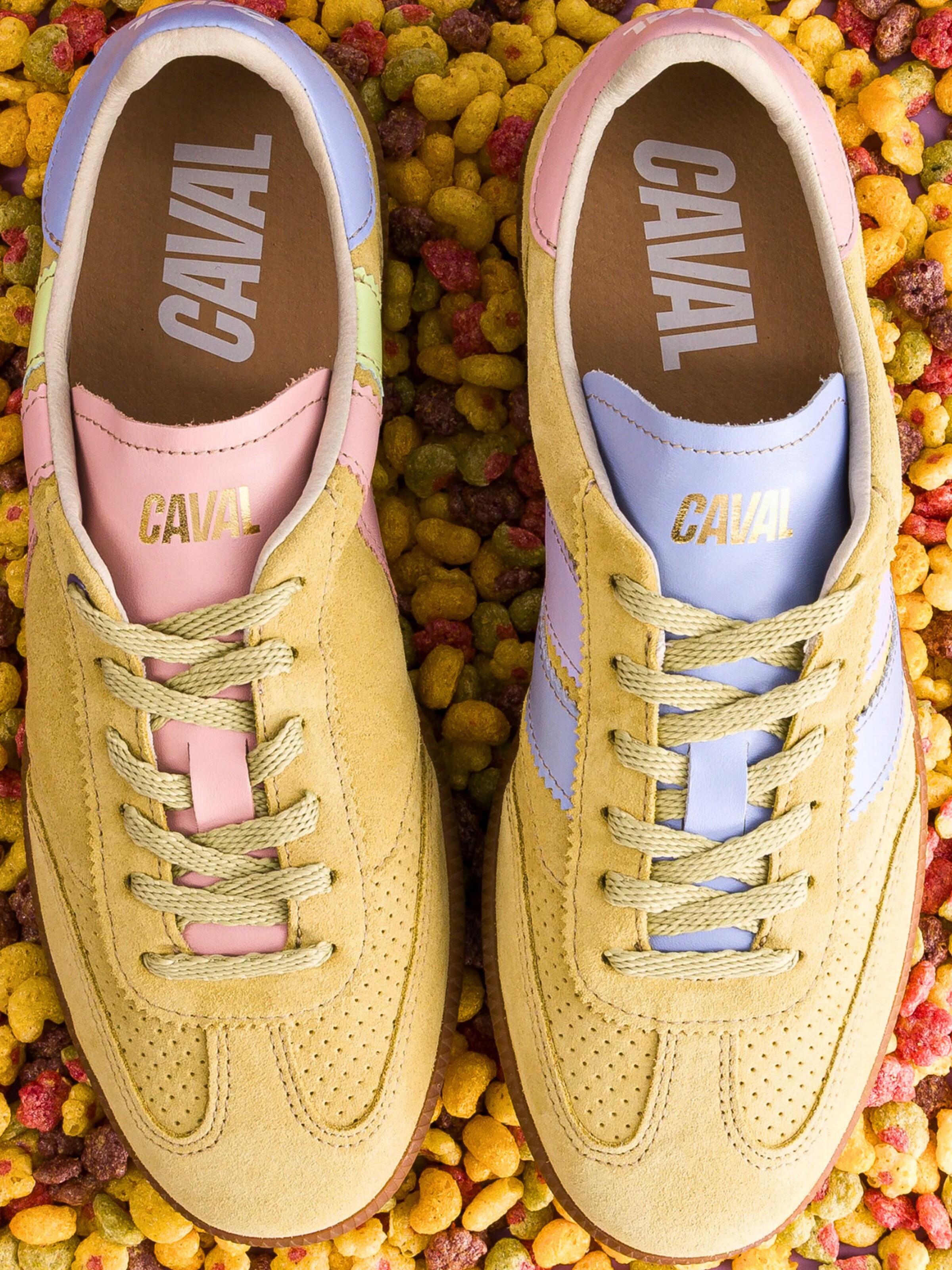Caval - Sapatilhas baixas ' PULSE ' em amarelo