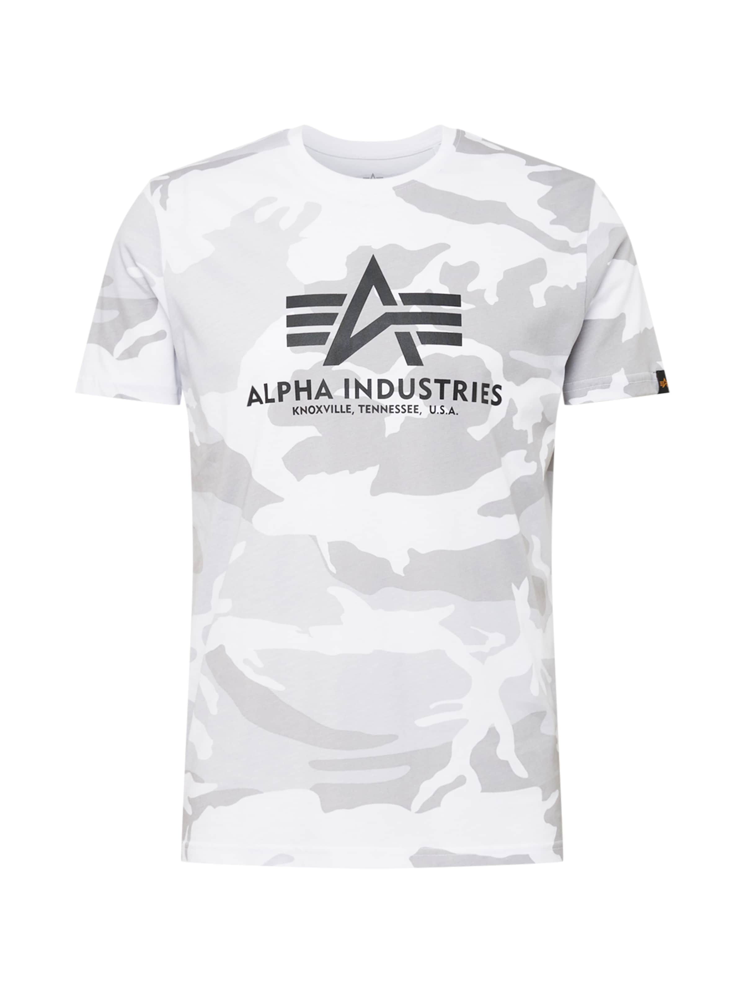 T-Shirt ALPHA INDUSTRIES en blanc : devant