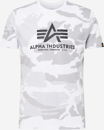 Maglietta di ALPHA INDUSTRIES in bianco: frontale