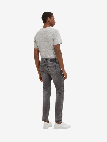 Coupe slim Jean 'Josh' TOM TAILOR en gris