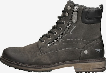Bottes à lacets 'Veterschoenen Hoog' MUSTANG en gris : devant